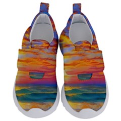 Summer Sunset Kids  Velcro No Lace Shoes