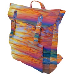 Summer Sunset Buckle Up Backpack by GardenOfOphir