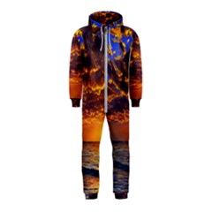 Orange Sunburst Hooded Jumpsuit (kids)