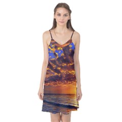 Orange Sunburst Camis Nightgown  by GardenOfOphir