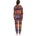 Orange Sunburst Cropped Zip Up Lounge Set View2