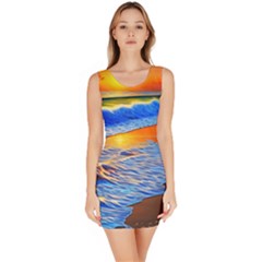 Summer Sunset At The Beach Bodycon Dress by GardenOfOphir