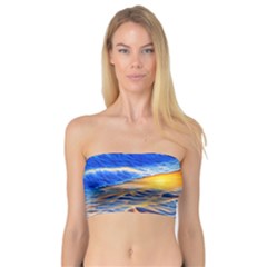 Summer Sunset At The Beach Bandeau Top by GardenOfOphir