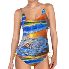 Summer Sunset At The Beach Tankini Set by GardenOfOphir