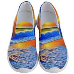 Summer Sunset At The Beach Men s Lightweight Slip Ons by GardenOfOphir