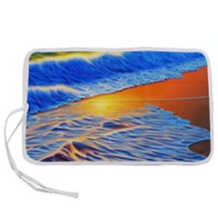 Summer Sunset At The Beach Pen Storage Case (m) by GardenOfOphir