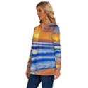 Summer Sunset Surf Long Sleeve Drawstring Hooded Top View2