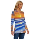 Summer Sunset Surf Long Sleeve Drawstring Hooded Top View3