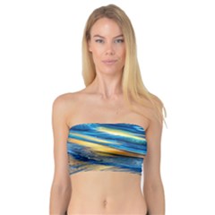 Waves Crashing On The Shore Bandeau Top by GardenOfOphir