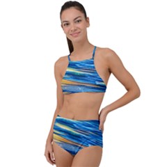 Waves Crashing On The Shore High Waist Tankini Set by GardenOfOphir