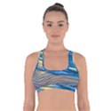 Waves Crashing On The Shore Cross Back Sports Bra View1