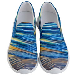 Waves Crashing On The Shore Men s Lightweight Slip Ons by GardenOfOphir