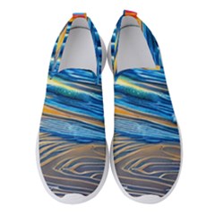 Waves Crashing On The Shore Women s Slip On Sneakers by GardenOfOphir