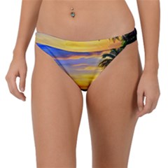 Sunrise At The Beach Band Bikini Bottoms by GardenOfOphir