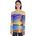 Sunrise At The Beach Off Shoulder Long Sleeve Top View1