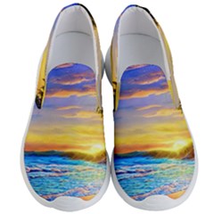 Sunrise At The Beach Men s Lightweight Slip Ons by GardenOfOphir