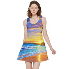 Sunrise At The Beach Inside Out Reversible Sleeveless Dress by GardenOfOphir