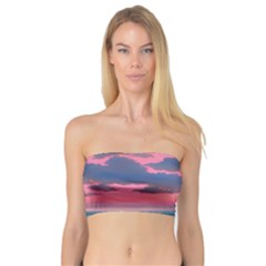 Sunset Over The Beach Bandeau Top by GardenOfOphir