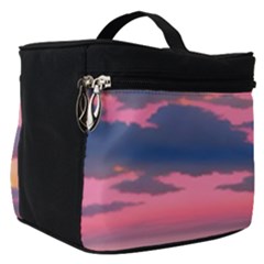 Sunset Over The Beach Make Up Travel Bag (small) by GardenOfOphir