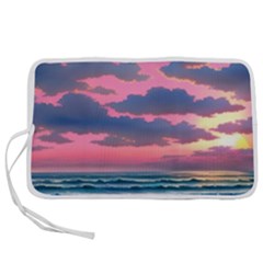 Sunset Over The Beach Pen Storage Case (s) by GardenOfOphir