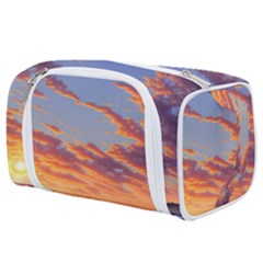 Summer Sunset Over Beach Toiletries Pouch by GardenOfOphir