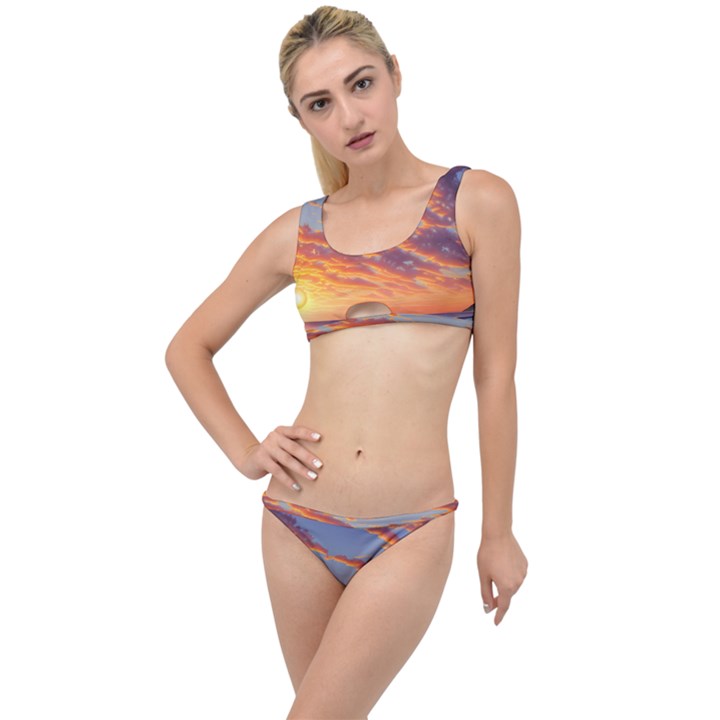 Summer Sunset Over Beach The Little Details Bikini Set