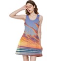 Summer Sunset Over Beach Inside Out Racerback Dress View1