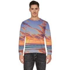 Summer Sunset Over Beach Men s Fleece Sweatshirt by GardenOfOphir