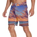 Summer Sunset Over Beach Men s Beach Shorts View2