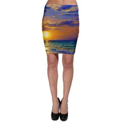 Nature Sunset Bodycon Skirt by GardenOfOphir