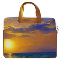 Nature Sunset Macbook Pro 13  Double Pocket Laptop Bag by GardenOfOphir