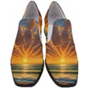 Waves At Sunset Women Slip On Heel Loafers View1