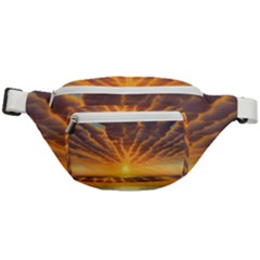 Waves At Sunset Fanny Pack by GardenOfOphir