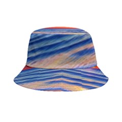 Golden Sunset Over Beach Inside Out Bucket Hat by GardenOfOphir