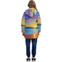 Sunrise At The Beach Kid s Hooded Longline Puffer Jacket View4