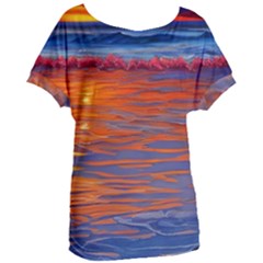 Sunset At The Beach Women s Oversized Tee by GardenOfOphir