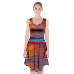 Sunset At The Beach Racerback Midi Dress by GardenOfOphir