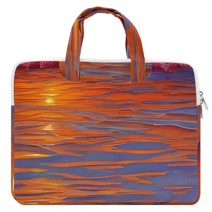 Sunset At The Beach MacBook Pro 13  Double Pocket Laptop Bag