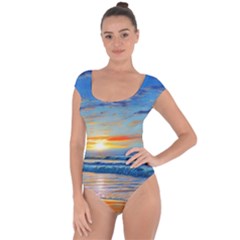 Reflecting On A Perfect Day Short Sleeve Leotard  by GardenOfOphir