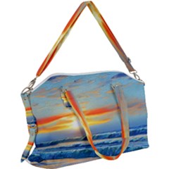 Reflecting On A Perfect Day Canvas Crossbody Bag by GardenOfOphir