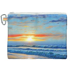 Reflecting On A Perfect Day Canvas Cosmetic Bag (xxl) by GardenOfOphir