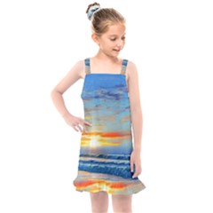 Reflecting On A Perfect Day Kids  Overall Dress by GardenOfOphir