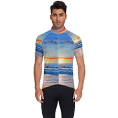 Reflecting On A Perfect Day Men s Short Sleeve Cycling Jersey