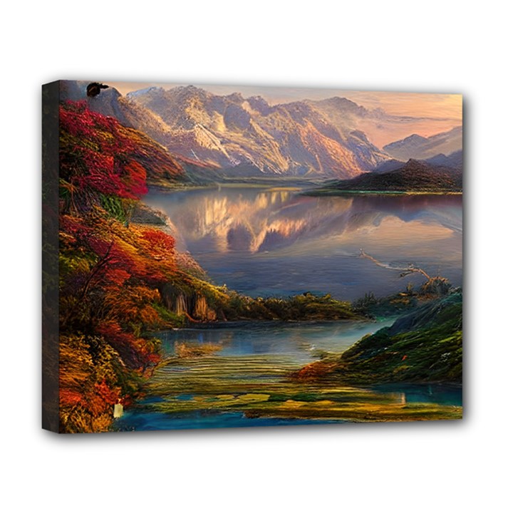 Summer Sunset Deluxe Canvas 20  x 16  (Stretched)