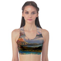 Summer Sunset Sports Bra by GardenOfOphir