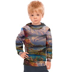 Summer Sunset Kids  Hooded Pullover by GardenOfOphir