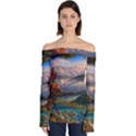 Summer Sunset Off Shoulder Long Sleeve Top View1