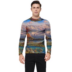 Summer Sunset Men s Long Sleeve Rash Guard by GardenOfOphir