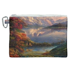 Summer Sunset Canvas Cosmetic Bag (xl) by GardenOfOphir