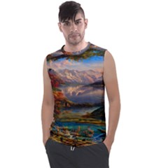 Summer Sunset Men s Regular Tank Top by GardenOfOphir